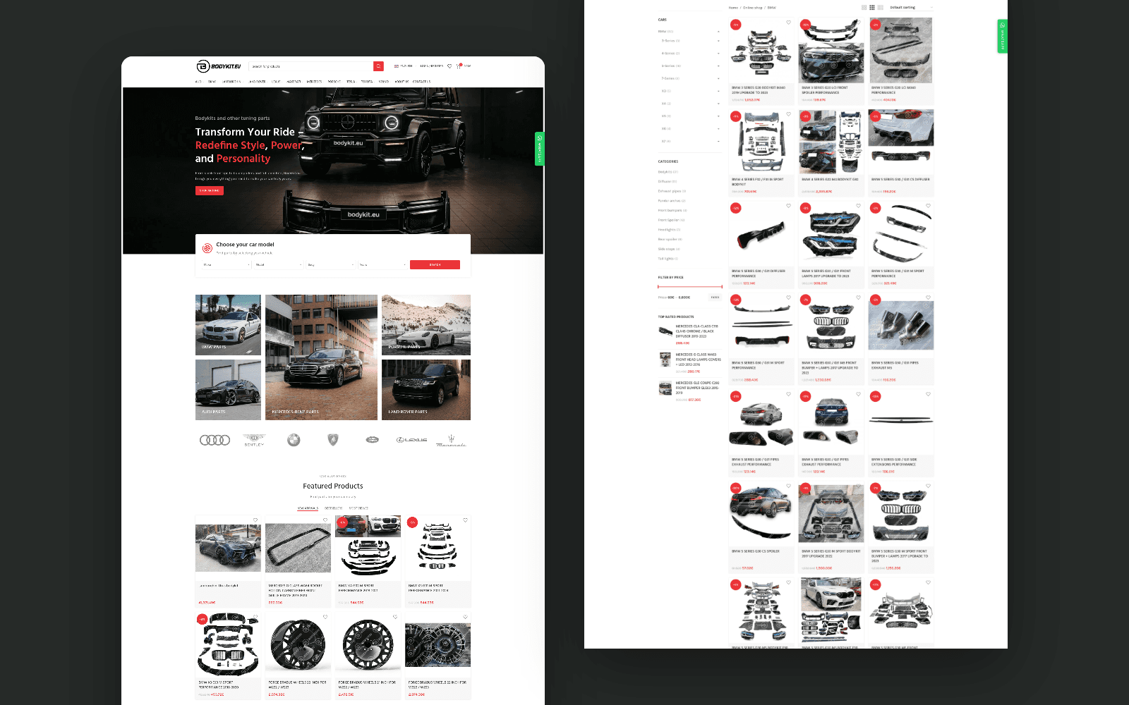 Bodykit.eu – homepage