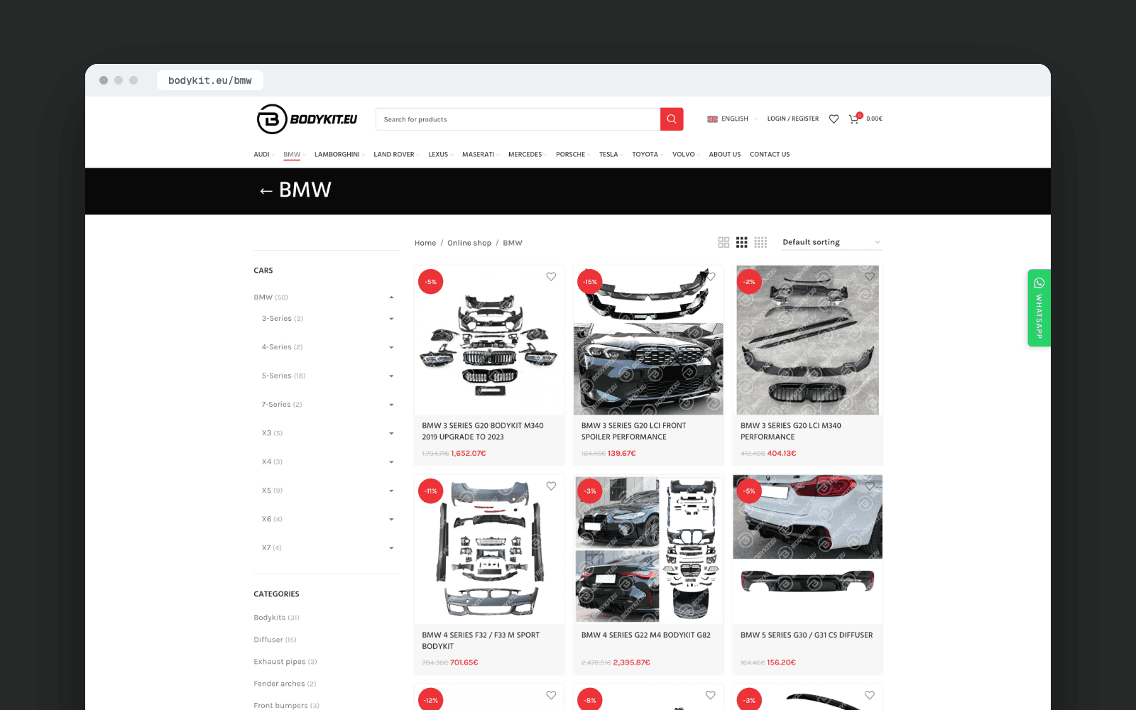 Bodykit.eu – catalogue
