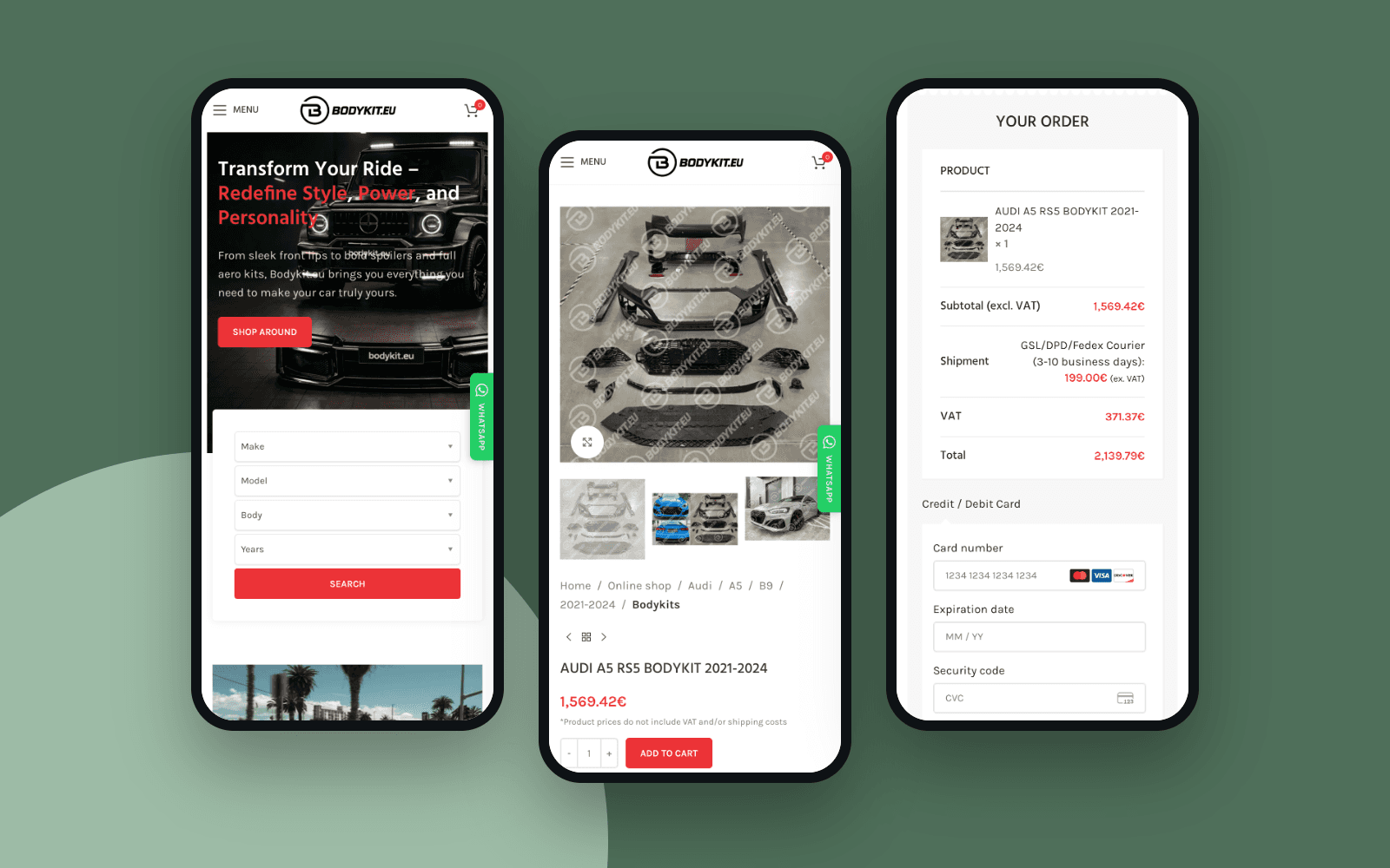 Bodykit.eu – mobile version