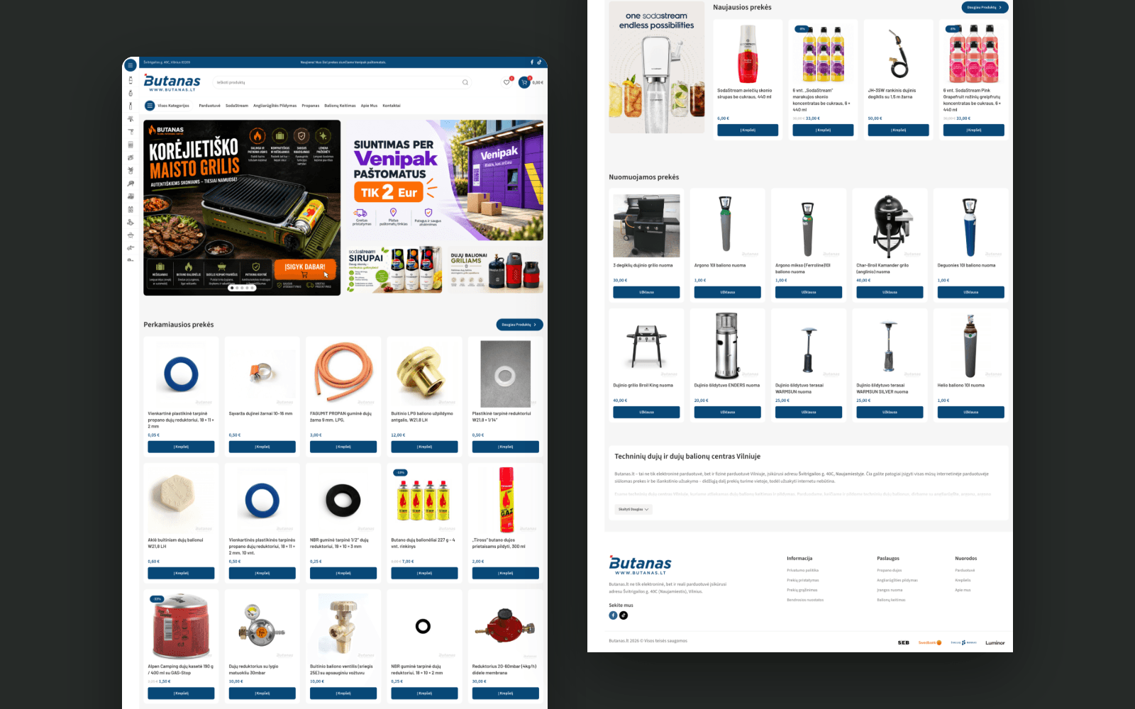 Butanas – homepage
