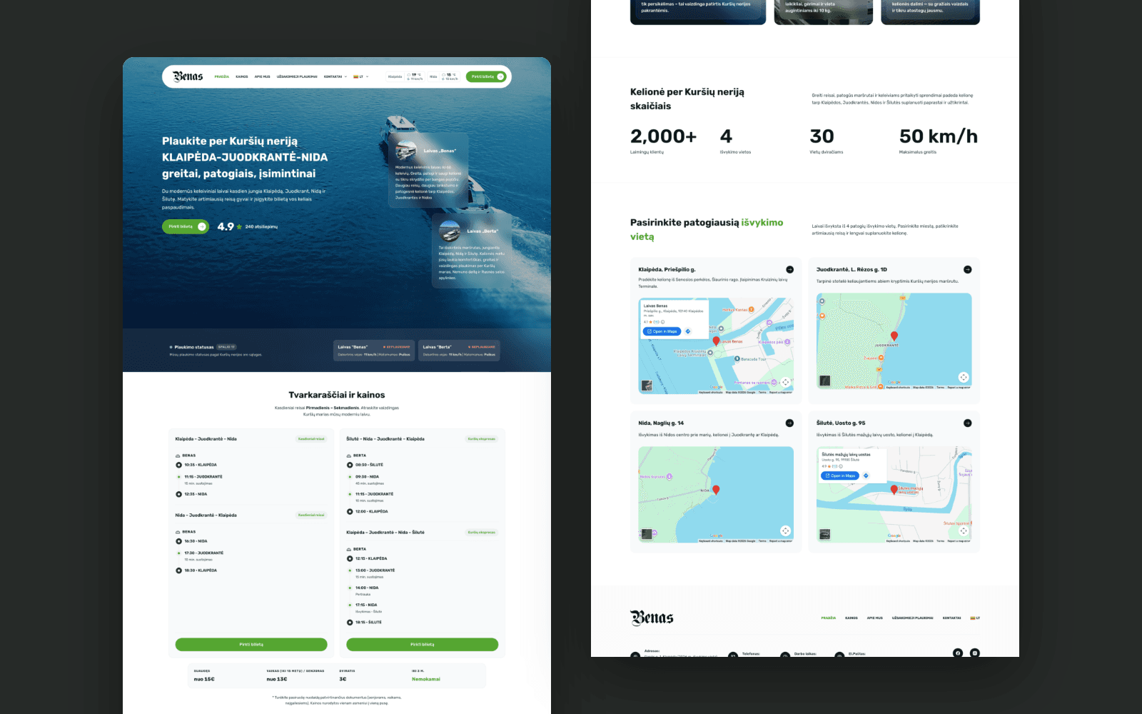 KlaipėdaNida – homepage